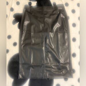 BNWOT J Crew faux leather midi skirt - size 12